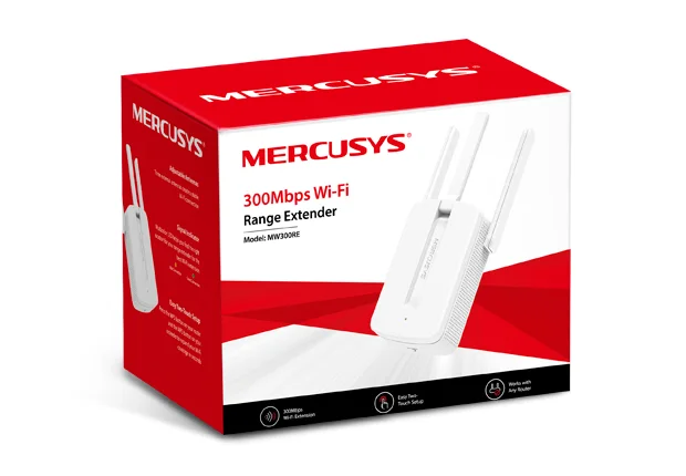 MERCUSYS W300RE 300Mbps Wi-Fi Range Extender