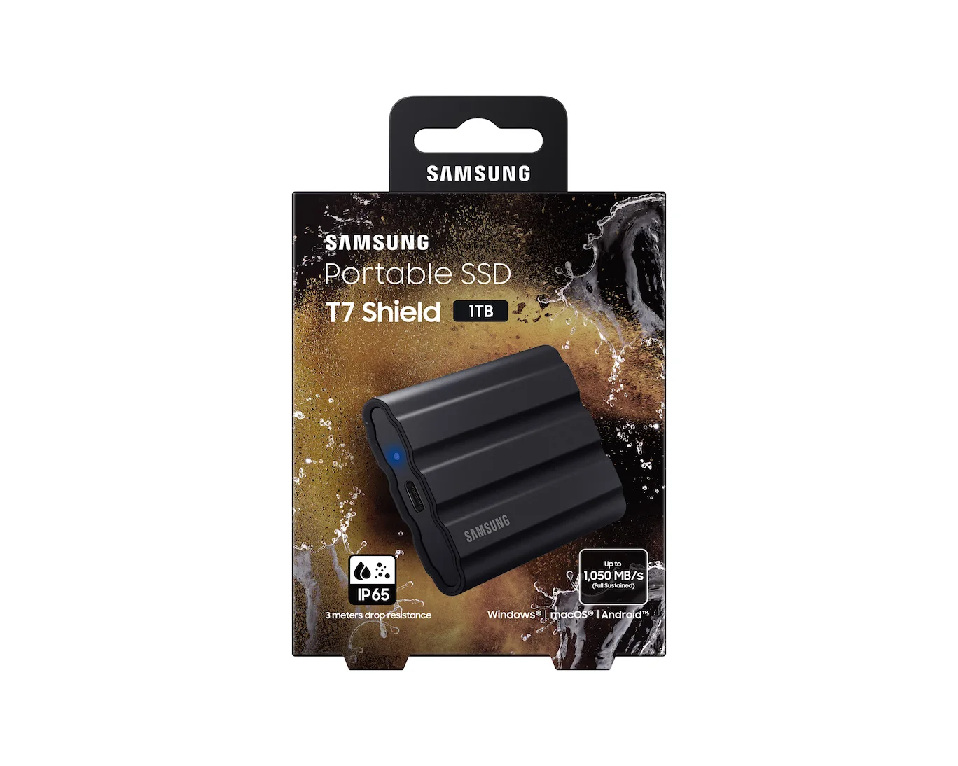 Samsung MU-PE1T0S/WW Samsung T7 Shield Portable SSD 1TB-Black