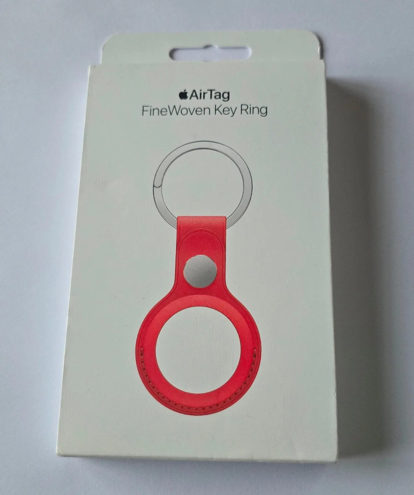 Apple MT2M3FE/A AirTag FineWoven Key Ring - Coral