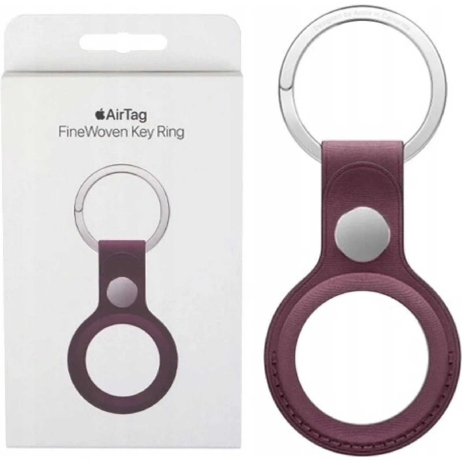 Apple MT2J3FE/A AirTag FineWoven Key Ring - Mulberry