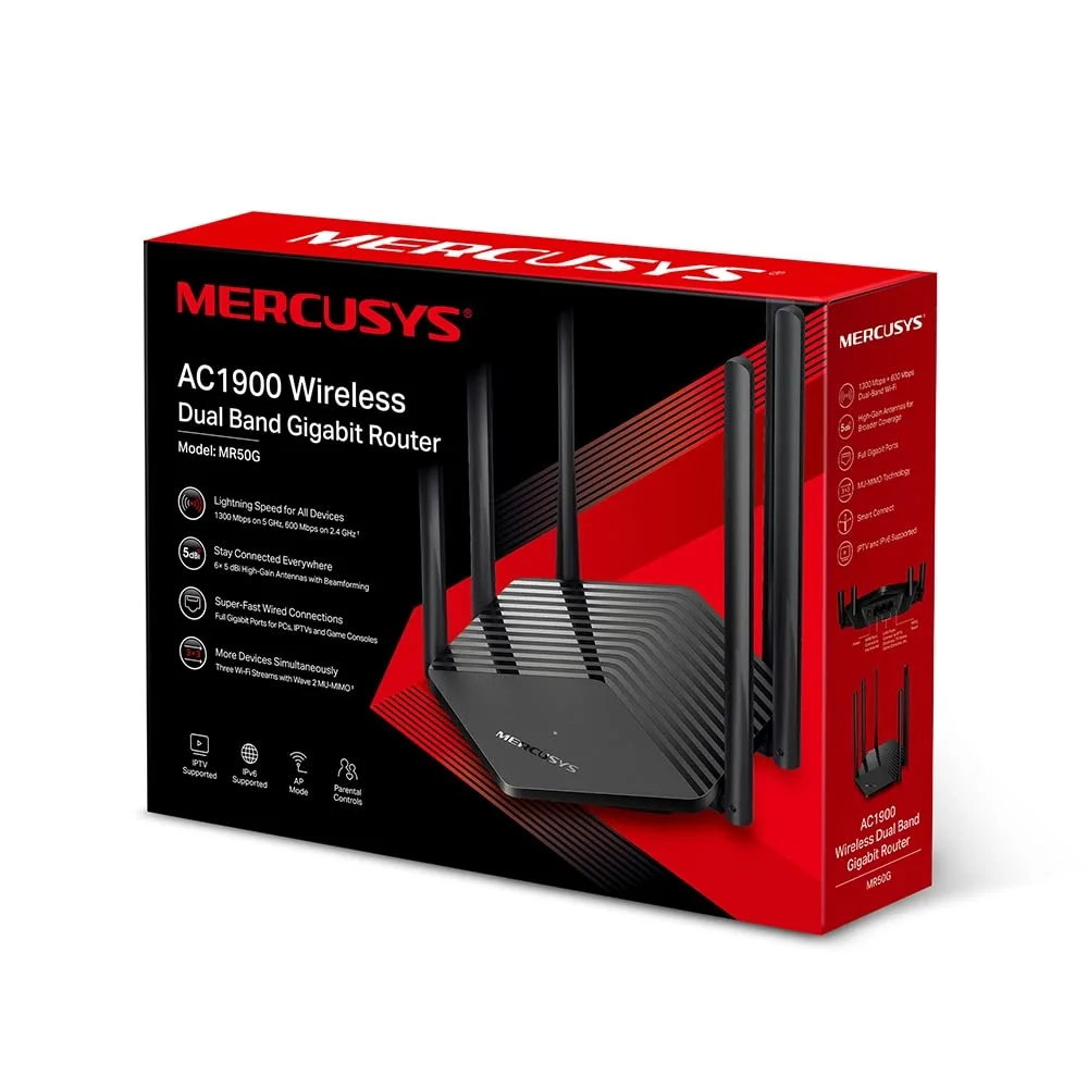 TP-Link MERCUSYS MR50G AC1900 Dual-Band Wi-Fi Gigabit Router