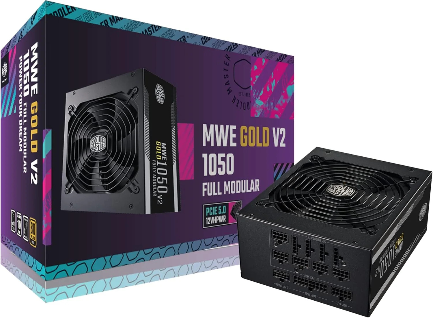 COOLER MASTER MPE-A501-AFCAG-3UK Cooler Master MWE Gold V2 Fully Modular 1050W ATX 3.0