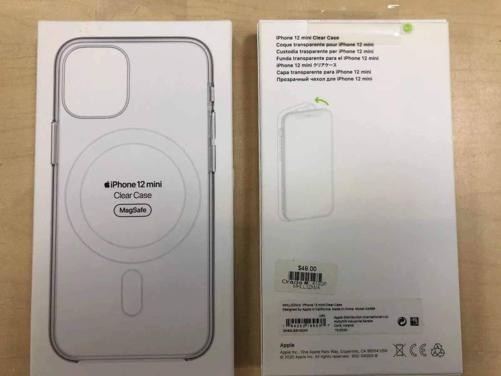 APPLE MHLL3ZA/A iPhone 12 mini Clear Case with MagSafe A2499