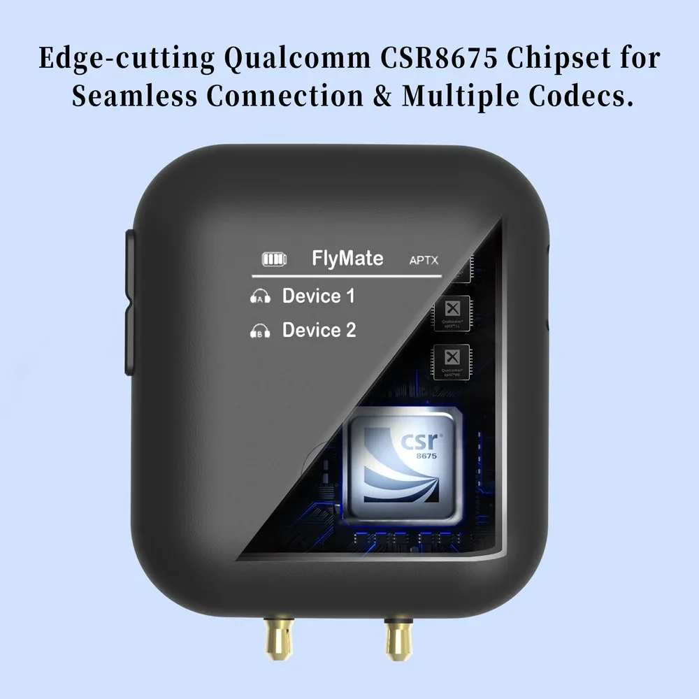 MAZER M-FLYMATE-DUO-BK Mazer Fly-Mate Duo in-flight Wireless Dual Audio Adapter