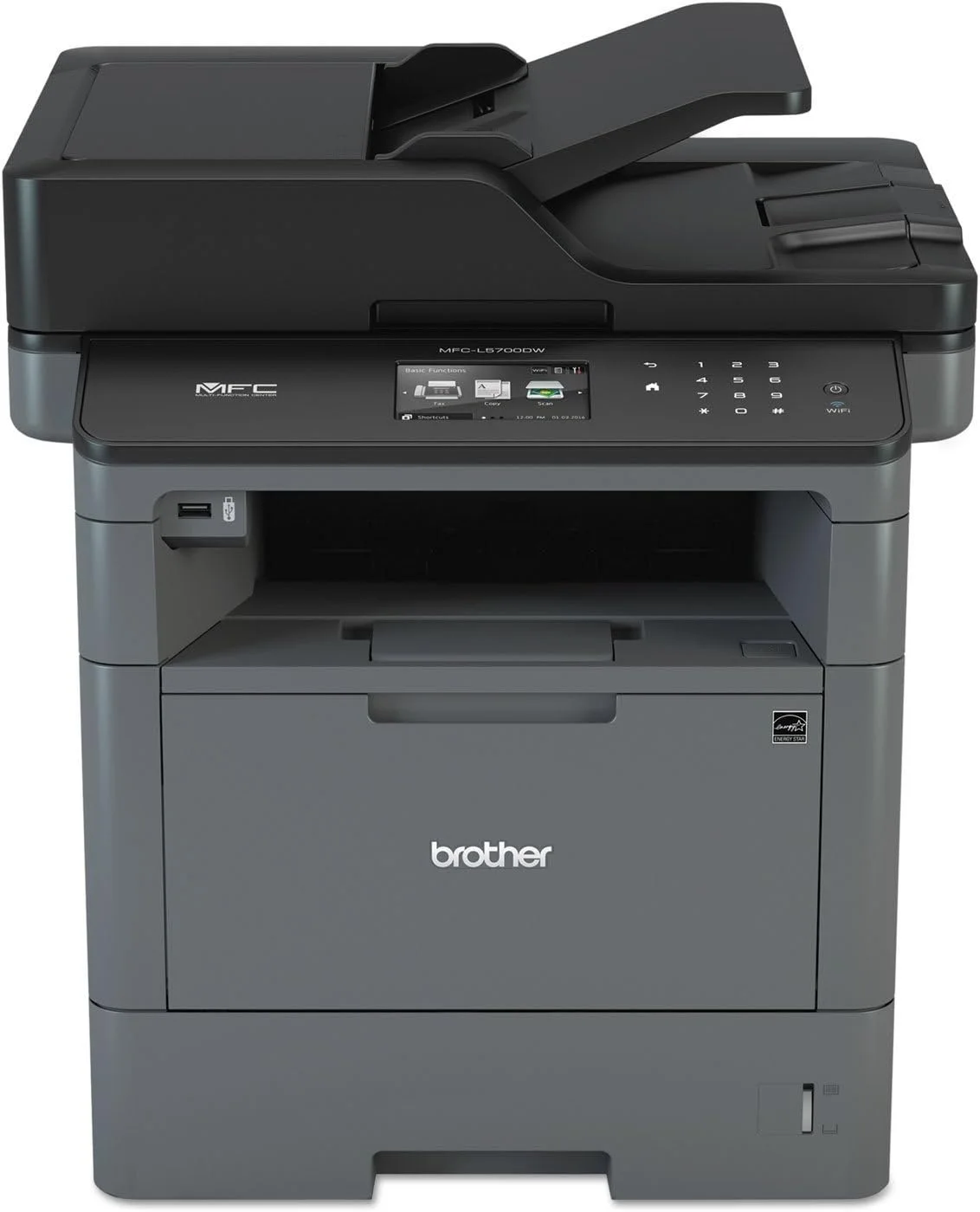 BROTHER MFC-L5700DN Brother MONO LASER Print/Scan/Copy/Fax/PC FaxA4 Standard tray up 250 sheets, muliti-pupose tray 50 s