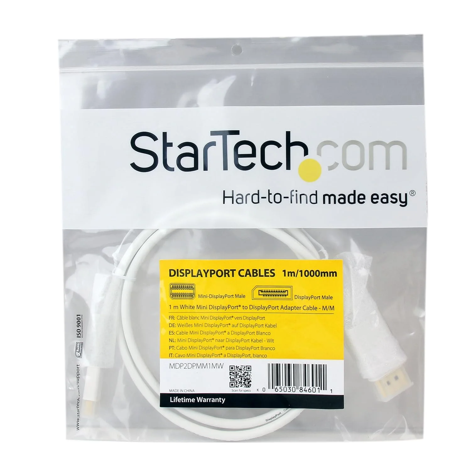 STARTECH MDISP1M Startech 1 m Mini DisplayPort Cable - M/M