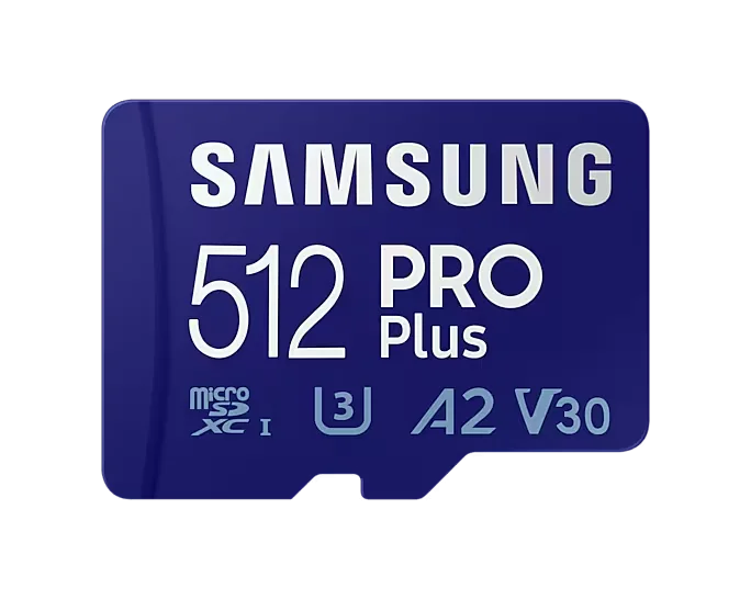 SAMSUNG PRO PLUS 512GB microSD with adapter