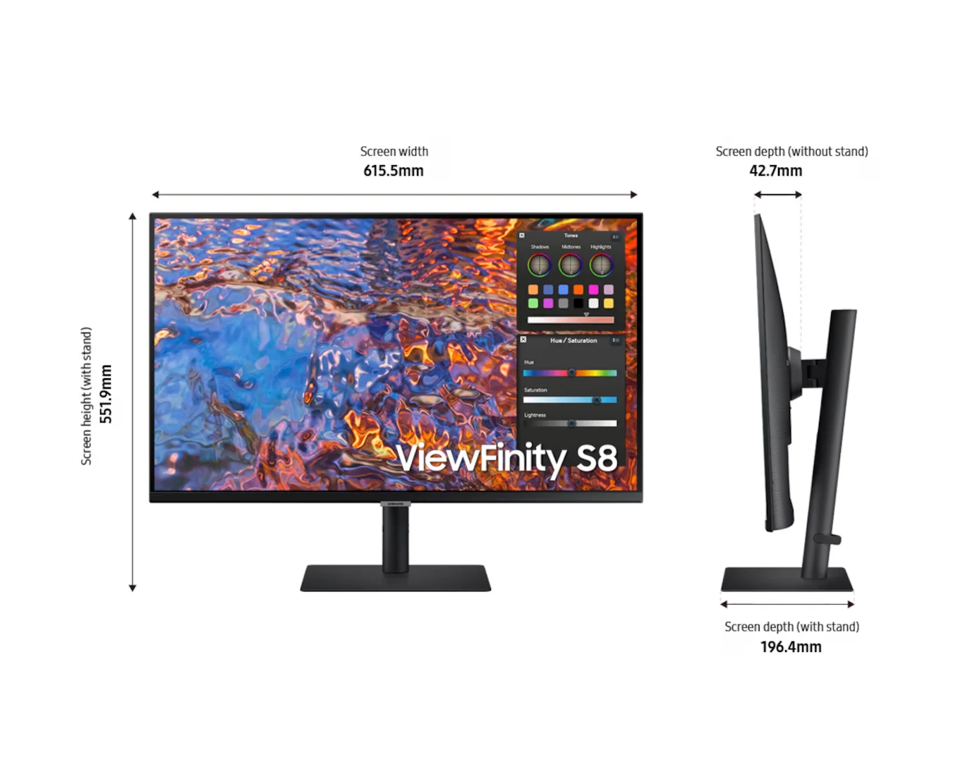 Samsung LS27B800PXUXXS SAMSUNG LCD LS27B800PXUXXS 27" UHD MONITOR view 3