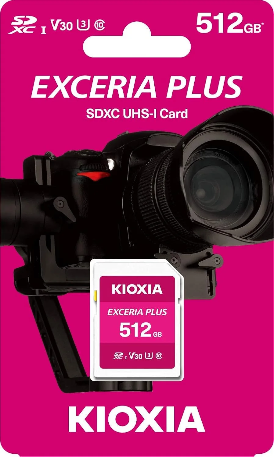 KIOXIA LNPL1M512GG4 KIOXIA EXCERIA PLUS CL10 UHS-I U3 V30 4K R100/W85