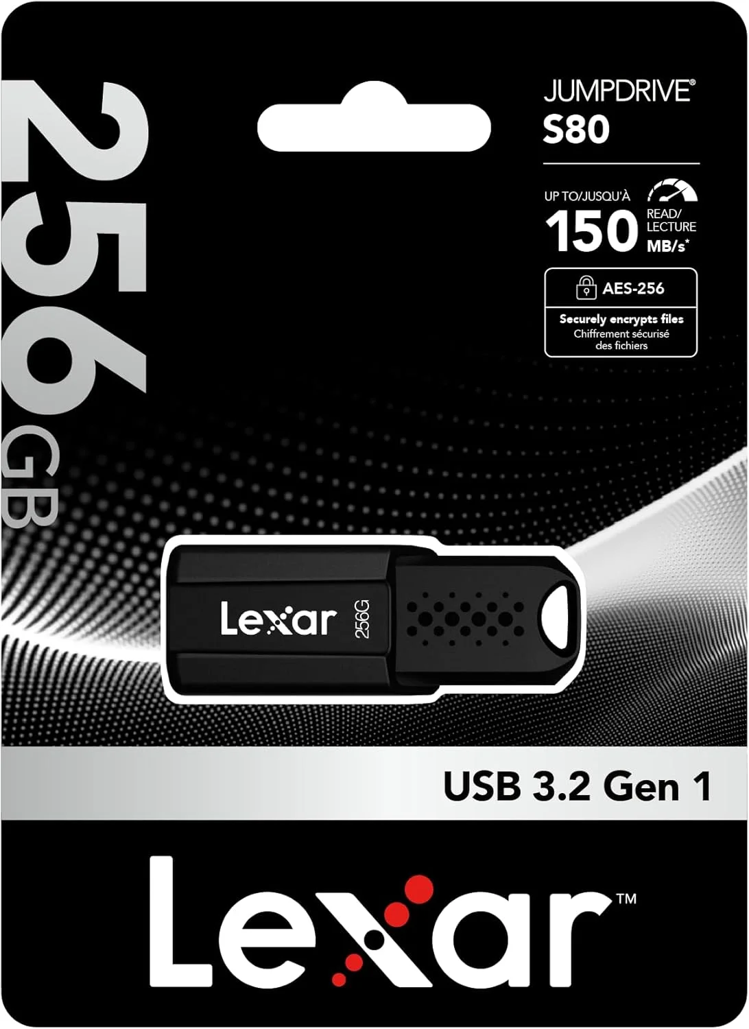 LEXAR LJDS080256G-BNBNG Lexar JumpDrive 256 GB USB 3.1 USB Flash Drive