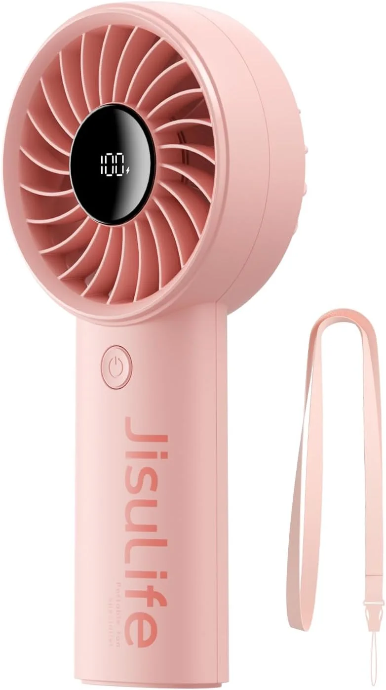 JISULIFE LIFE4-5000-PINK JISULIFE RECHARGEABLE HANDHELD FAN