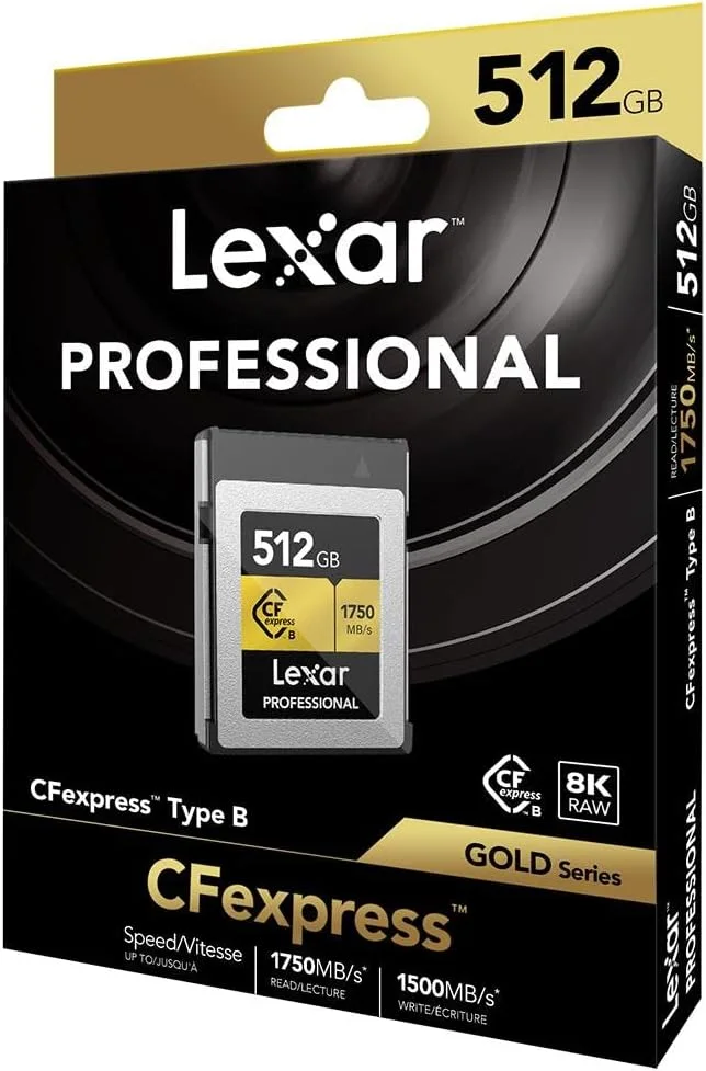 LEXAR-LCXEXPR512G-RN 512GB - Lexar® Professional CFexpress™ Type B Card GOLD Series