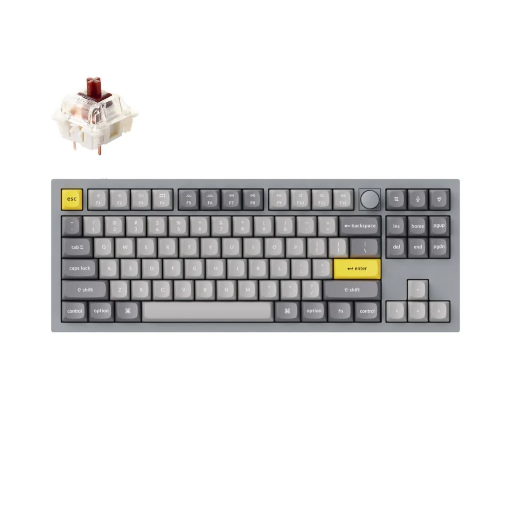 Keychron Q3 Knob - Space grey + Brown Switch view 2
