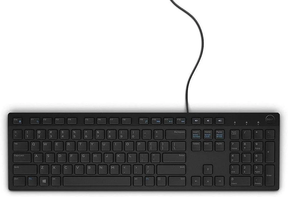 Dell KB216 Kit - Dell Multimedia Keyboard (English) - KB216 - Black - Brown Box view 2
