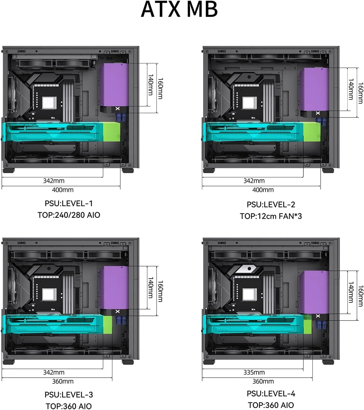 JONSBO-D41-MESH-BK JONSBO D41 MESH Black (ATX, Type C, no fans)