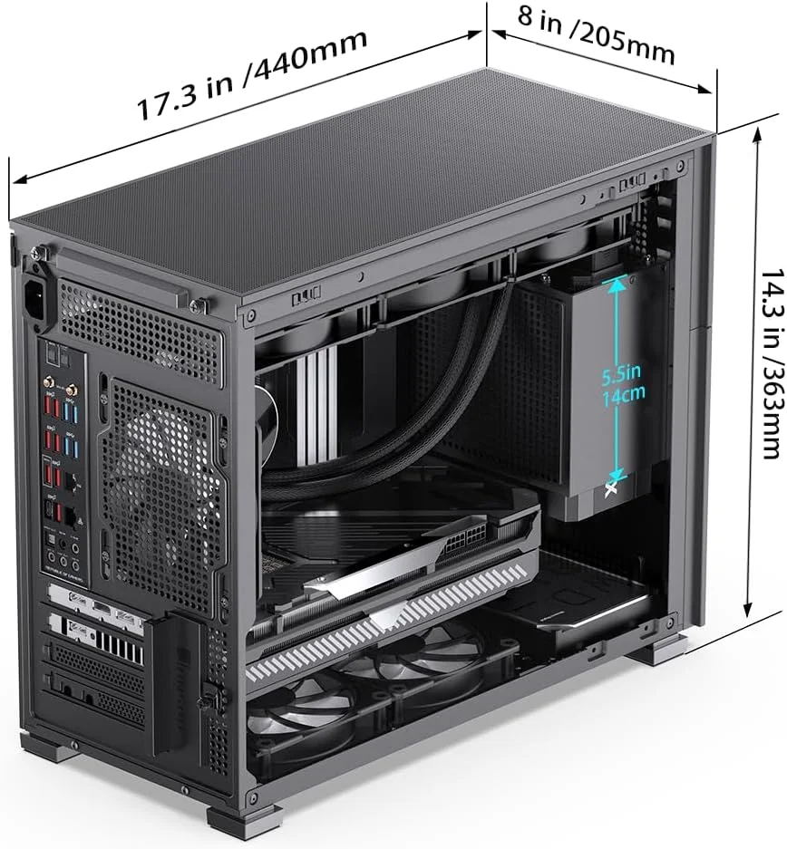 JONSBO-D31-STD-SC-BK JONSBO D31 STD SC Black (LCD, mATX, TypeC, no fans)