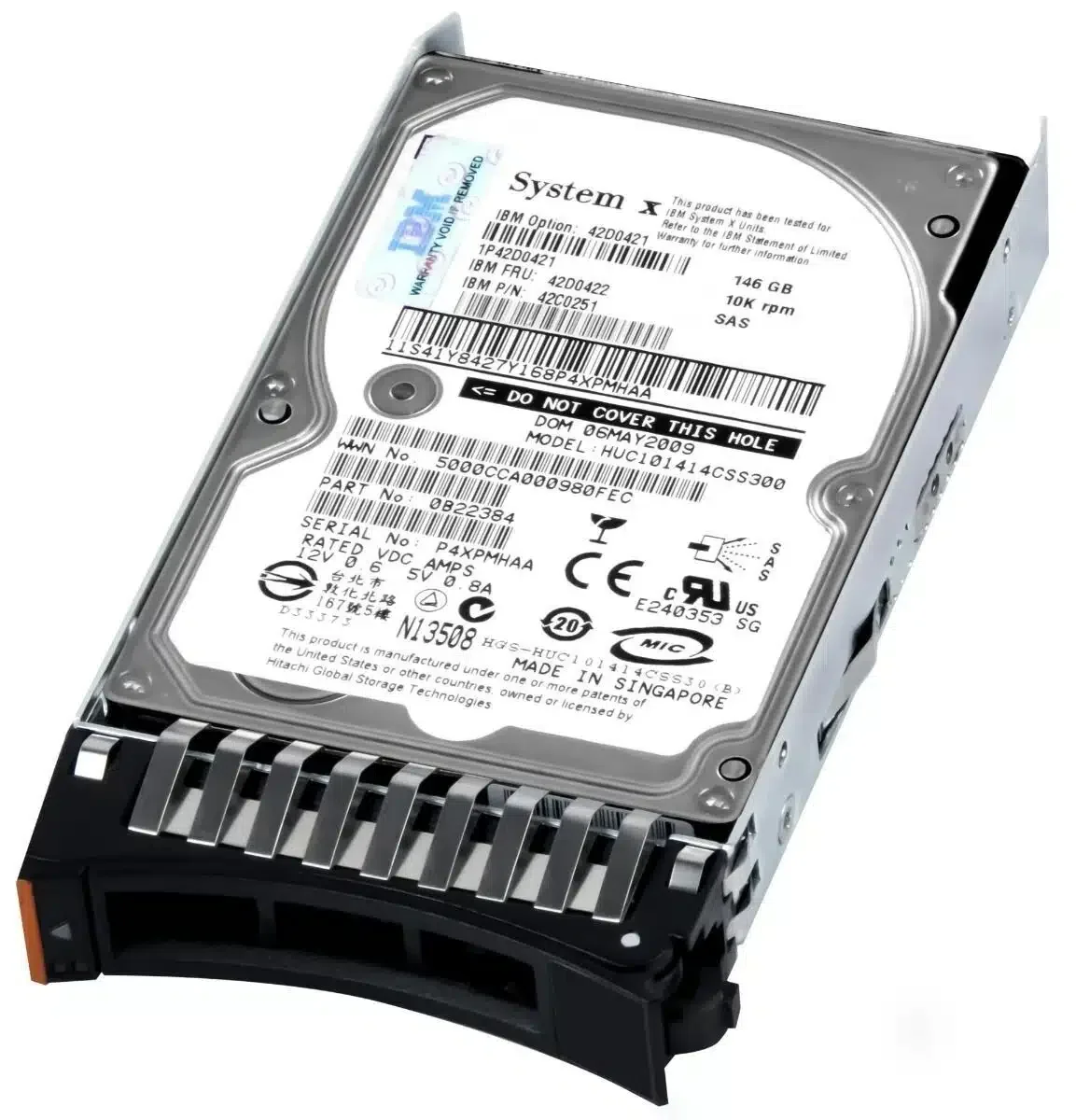 HITACHI SUN 146GB 10K RPM SAS 2.5 INCH (HUC101414CSS300-HP)