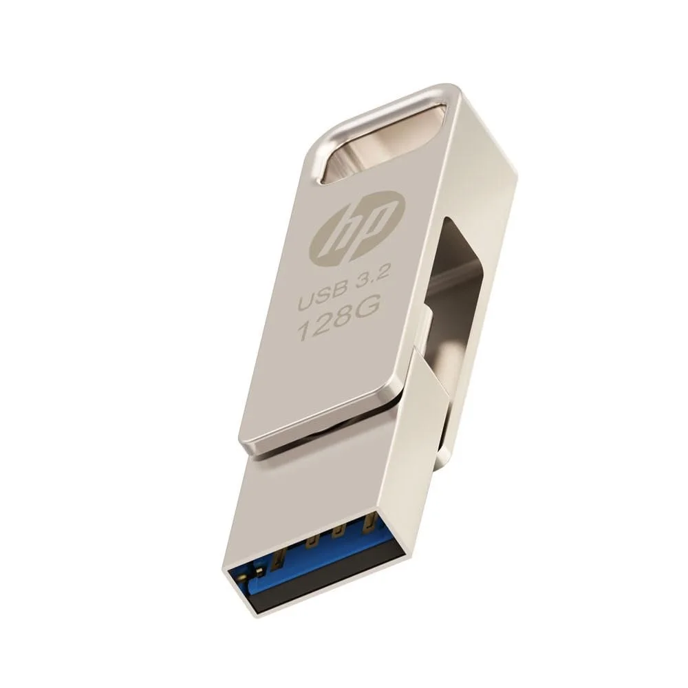 HP X206C 128GB OTG USB 3.2 FLASH DRIVE HPFD206C-128