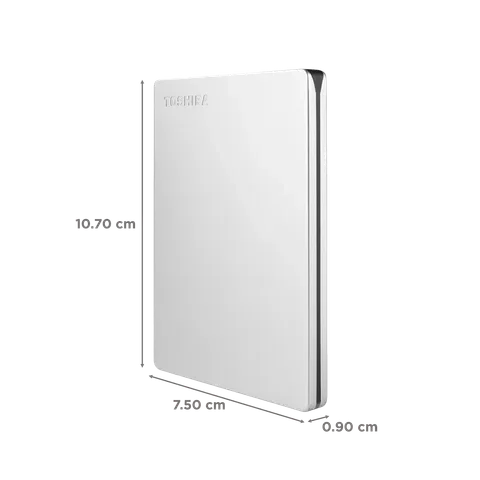 TOSHIBA Canvio Premium P2 USB 3.0 1TB - SILVER view 3