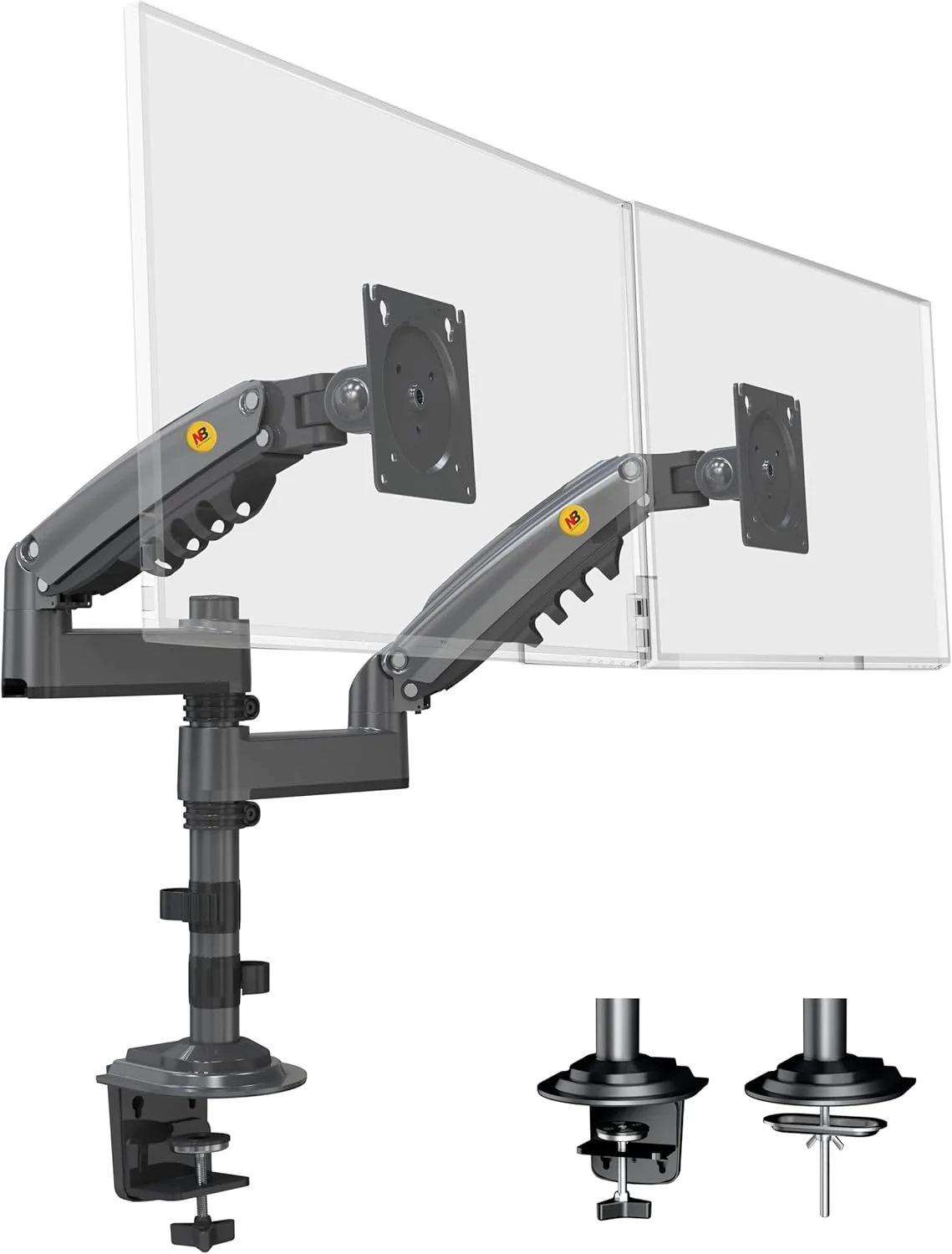 NORTH BAYOU H180 Dual Monitor Arm (Black)
