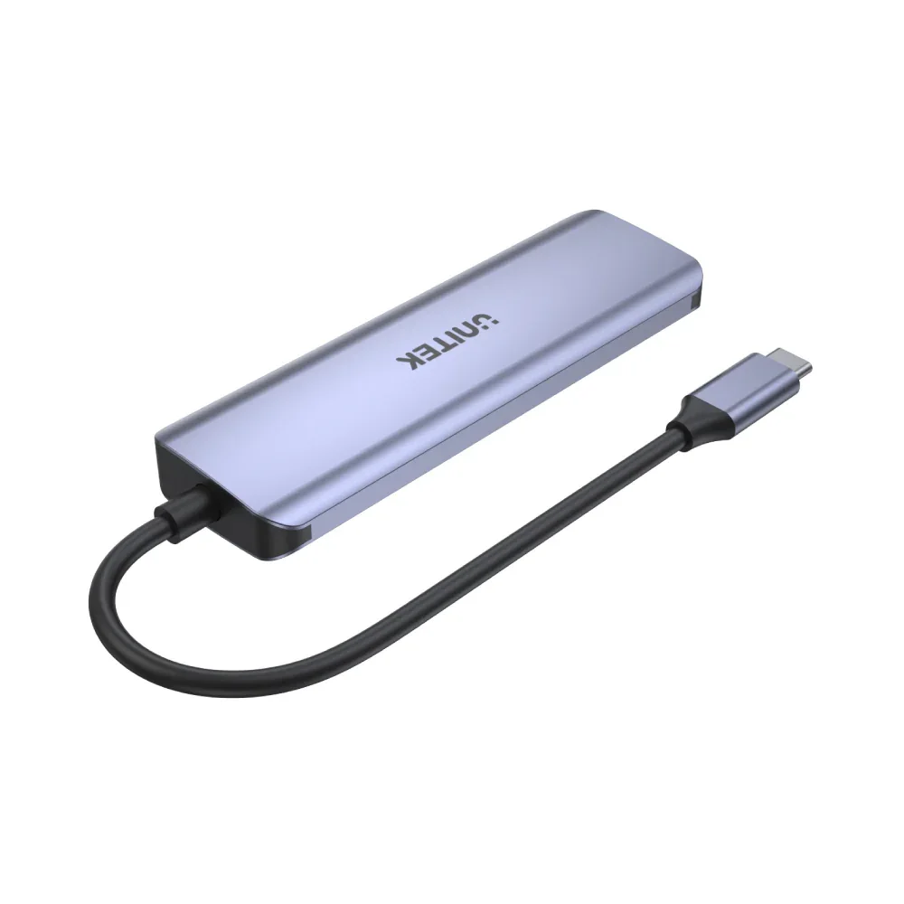 Unitek uHUB Q4 Next 4 Ports USB-C Hub Unitek uHUB Q4 Next USB Hub - USB Type C - 640 MB/s - Space Gray - 4 Total USB Port(s) - 4 USB 3.0 Port(s) - PC, Mac view 2