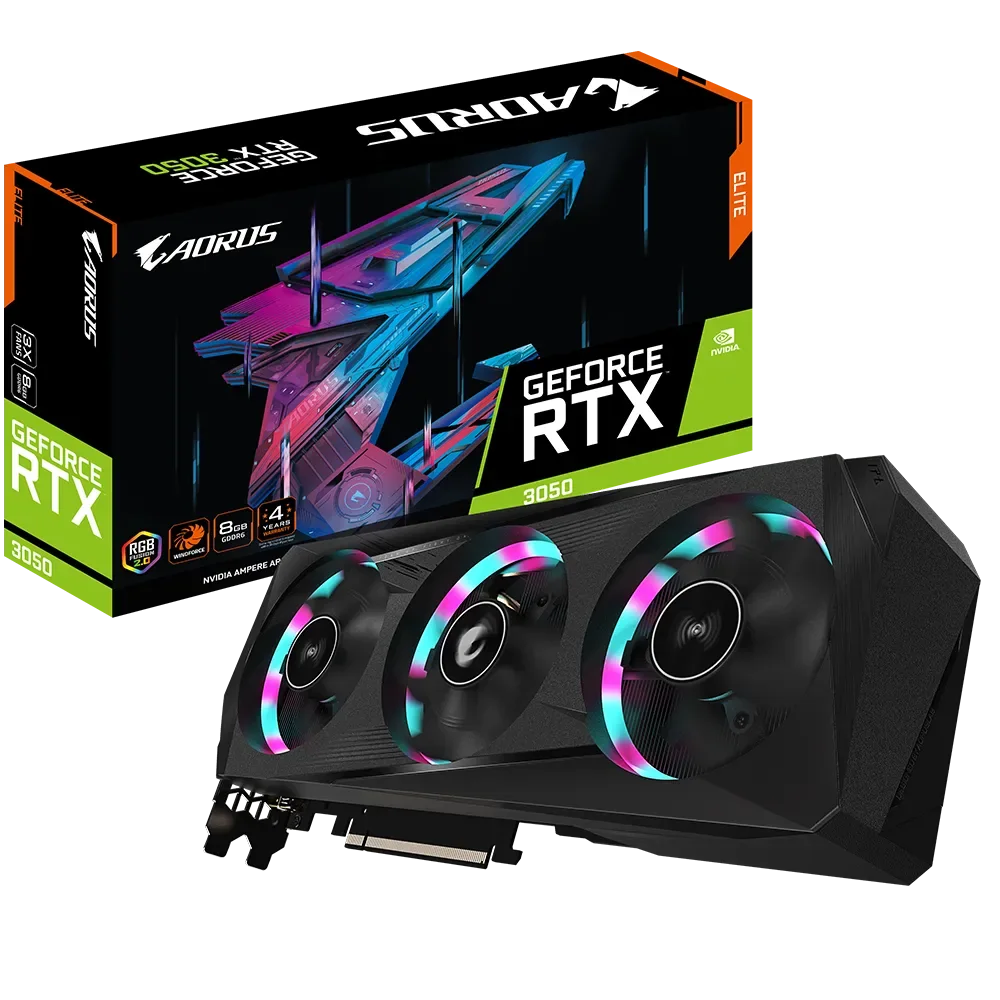 Gigabyte AORUS GeForce RTX 3050 ELITE 8G 1.0