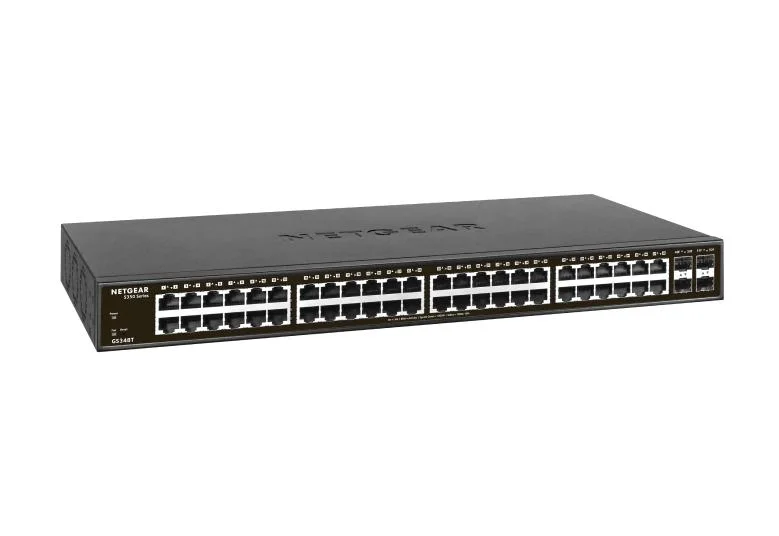 NETGEAR 48-Port Gigabit Ethernet Unmanaged Switch (GS348) - Desktop/Rackmount, Fanless Housing for Q view 3