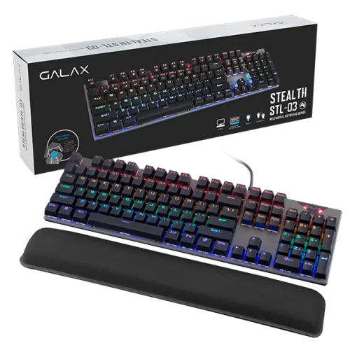 GALAX KGS0314T1MR1BBK0 GALAX STEALTH Gaming Keyboard (STL-03) Blue switch
