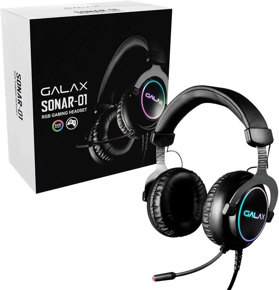 GALAX HGS015USRGR0 SONAR Gaming Headset (SNR-01) USB 7.1 Channel RGB