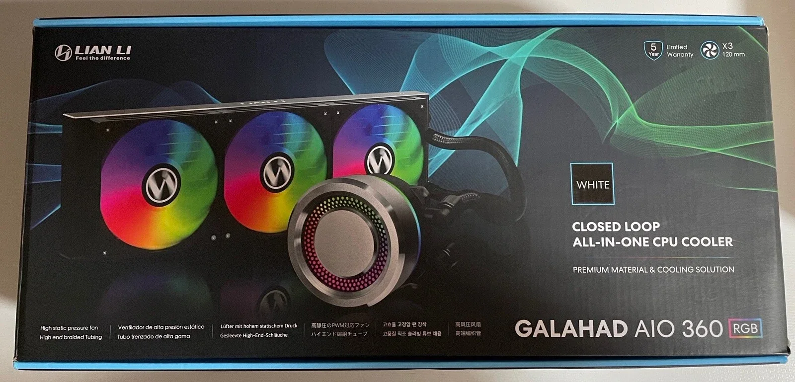 LIAN LI GA360A Lian Li GALAHAD AIO360 RGB White -Triple 120mm