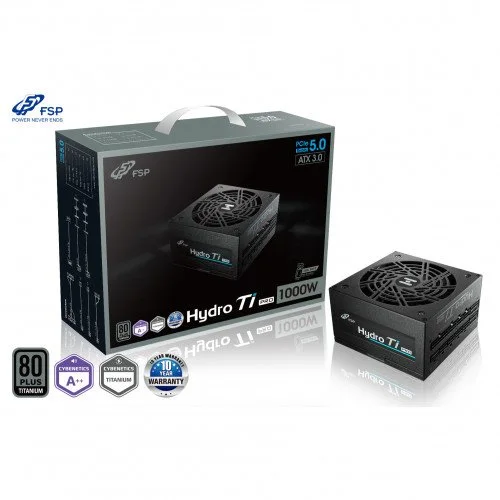 FSP-HTI-1000M FSP Hydro Ti PRO 1000W Full Modular 80+ Titanium(ATX 3.0 + PCIe Gen5)