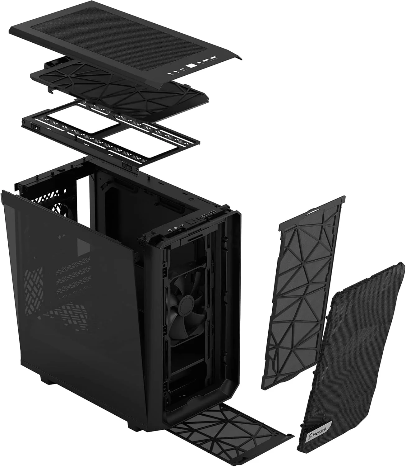 Fractal Design FD-C-MES2M-01 Meshify 2 Mini Black TG Dark Tint view 4