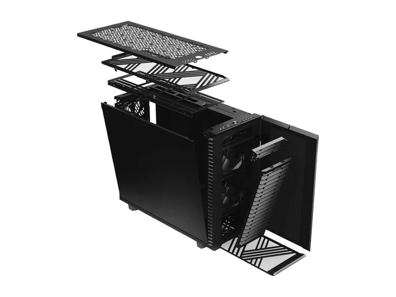 Fractal Design FD-C-DEF7X-02 Define 7 XL Black - Light Tint Tempered Glass view 4