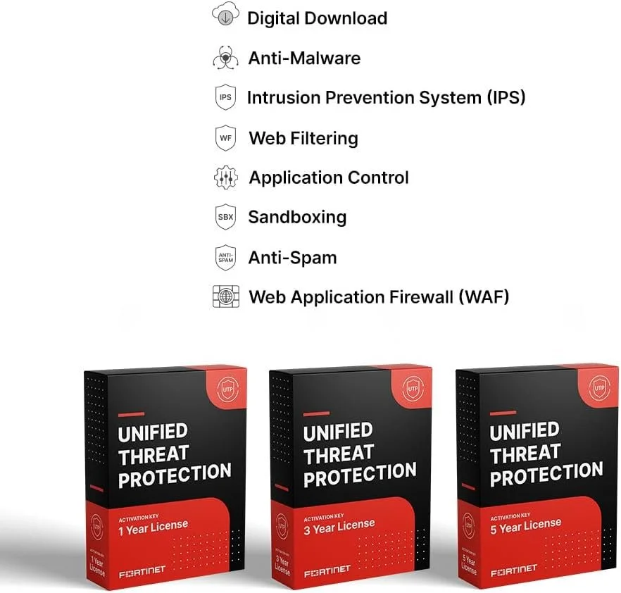 FORTINET FC-10-0080F-950-02-3 FortiGate-80F 3 Year Unified Threat Protection (UTP) (IPS, Advanced Malware Protection, Application
