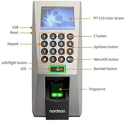 ZKTECO F18 ZKTeco F18 Biometric Fingerprint Standalone Access