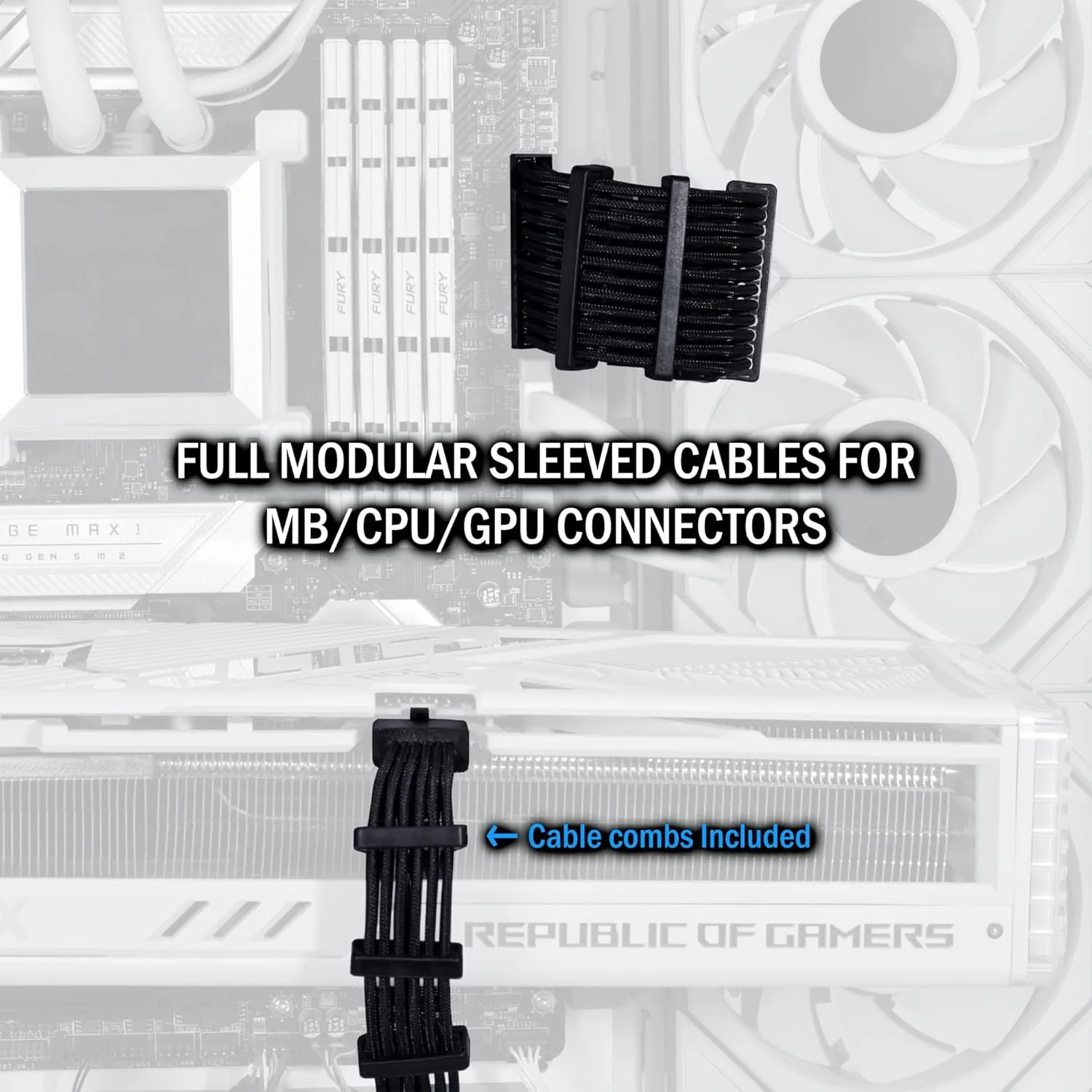 LIAN LI EG0850-WHITE LIAN LI Edge series EG0850 Black, 850W ATX12V v3.1, 80 PLUS GOLD Certified , FM, PSU, LL-6008