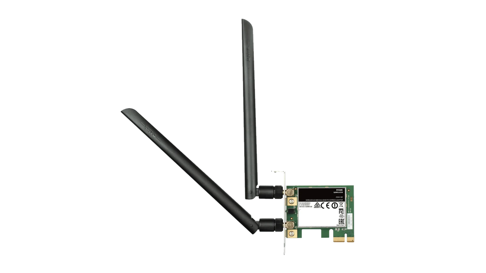 D-LINK DWA-582 D-Link Wireless AC1200 Dual Band PCIe Desktop Adapter