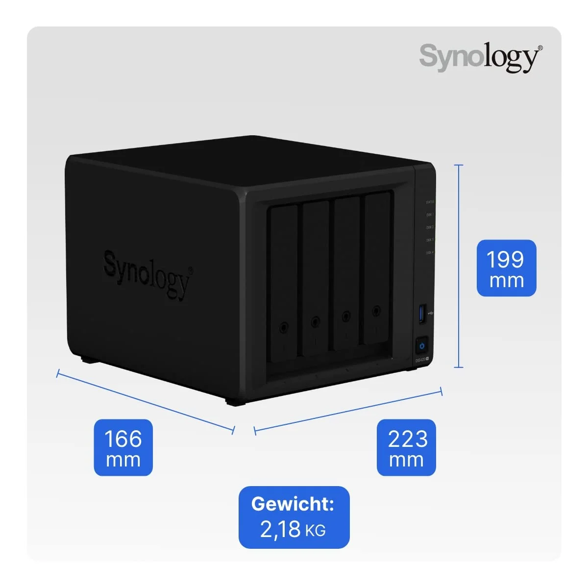 Synology DS420+ 4Bay 2.0 GHz DC 2GB DDR4 DS420+ 4Bay 2.0 GHz DC 2GB DDR4 2x GBE 2x USB 3.0