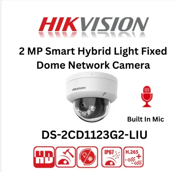 HIKVISION DS-2CD1123G2-LIU CCTV IP Camera Hikvision 2MP 2,8mm