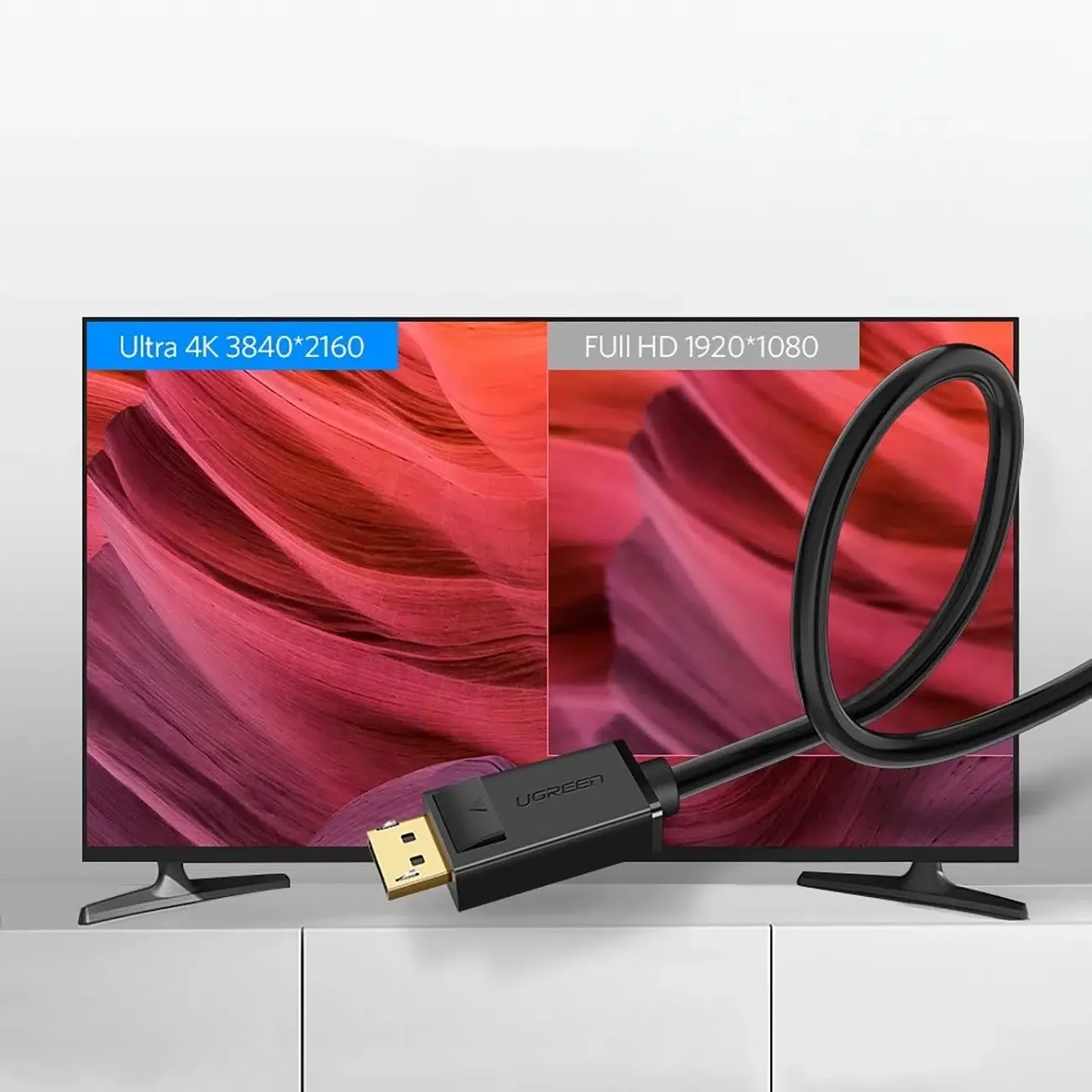 UGREEN DP102-10244 Ugreen Dp Male to DP Male cable, 1m 4K*2K 4K*2K @60hz view 3