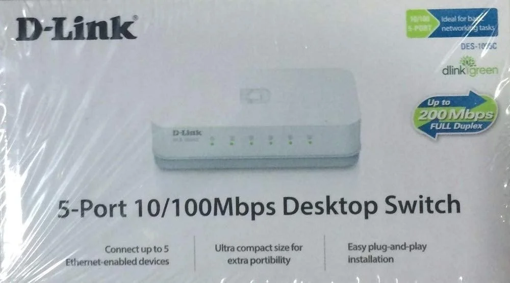 D-Link 10/100 Network Switch DES-1005C