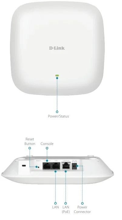 D-Link DAP-X2850 Wireless AX3600 Wi‑Fi 6 Dual-Band Indoor Access Point