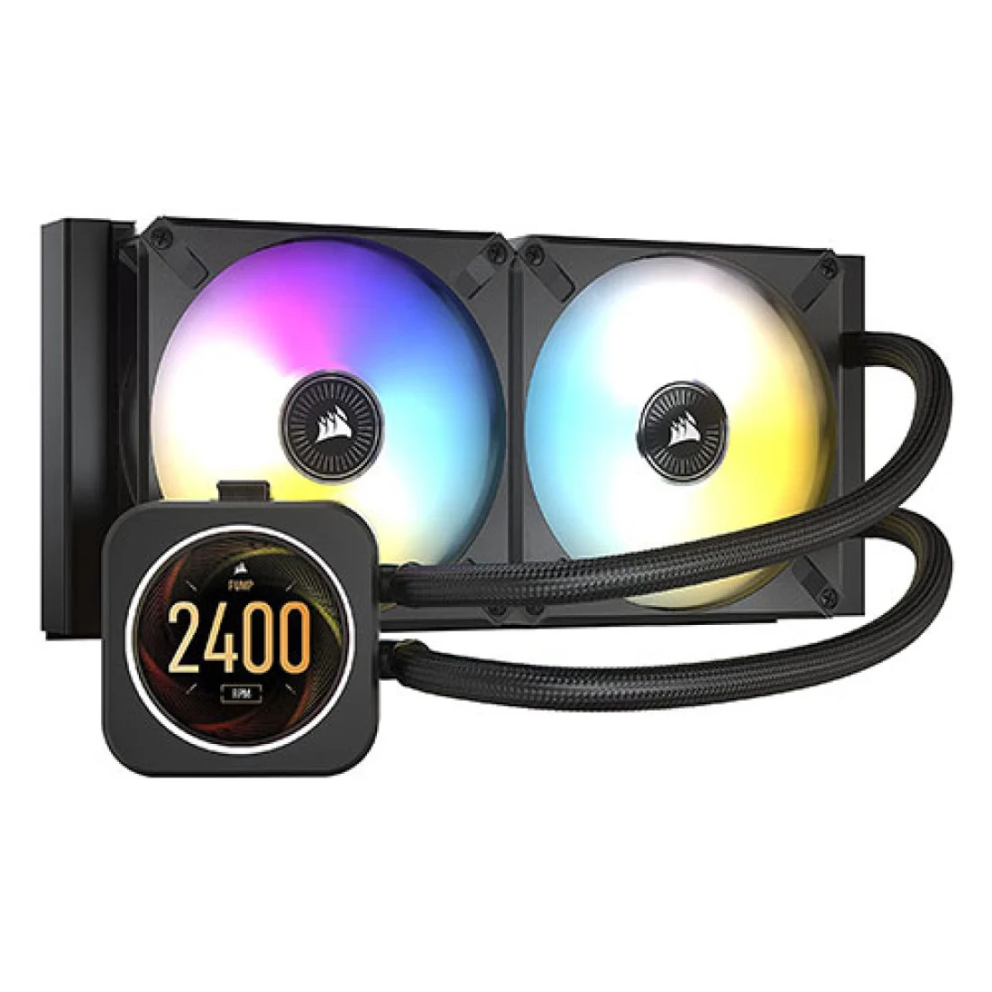 Corsair iCUE H100i RGB ELITE LCD Display Liquid CPU Cooler
