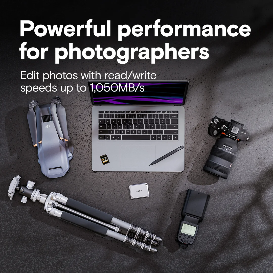 Crucial X9 Pro 4TB Portable SSD | CT4000X9PROSSD9 view 2