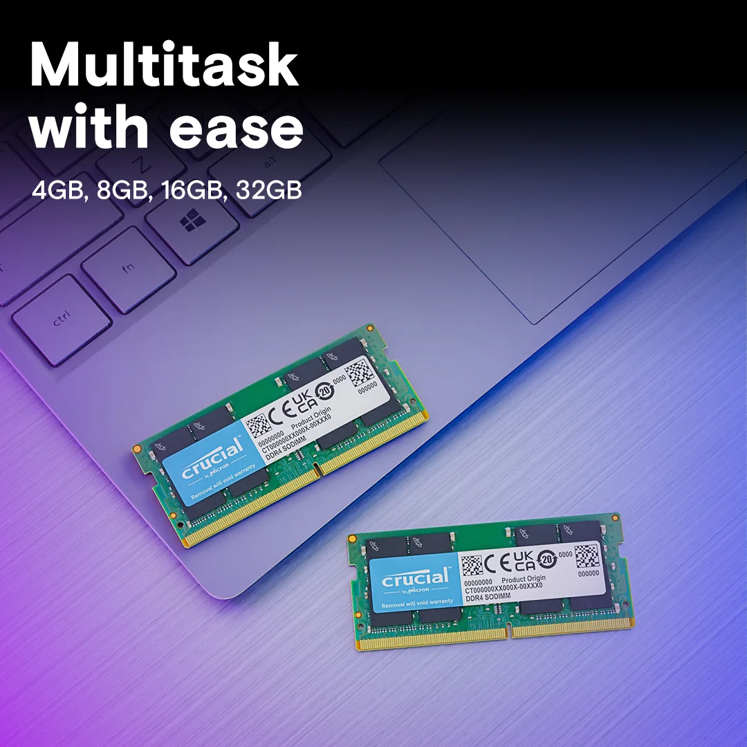 Crucial 32GB DDR4-2666 SODIMM CL19 (16Gbit) view 3