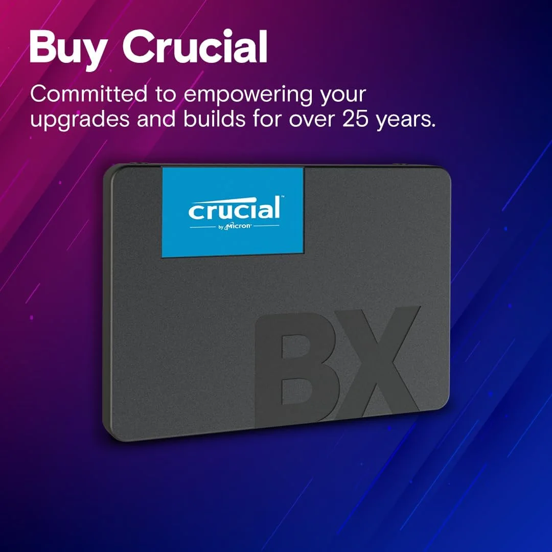Crucial CT240BX500SSD1 Crucial® BX500 240GB 3D NAND SATA 2.5-inch SSD view 3