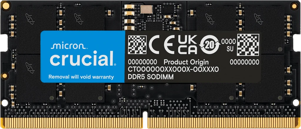 Crucial CT16G56C46S5 Crucial 16GB DDR5-5600 SODIMM CL46 (16Gbit)