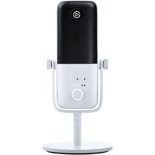 Elgato Wave:3 White - Premium Studio Quality USB Condenser Microphone for Streaming, Podcast, Gaming and Home Office, Free Mixer Software, Anti-Distortion, Plug �fn Play, for Mac, PC