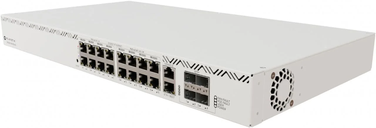 MIKRO TIK CRS320-8P-8B-4S+RM 8x GbE PoE+, 8x GbE PoE++, 4x SFP+, RouterOS, L5, Rack