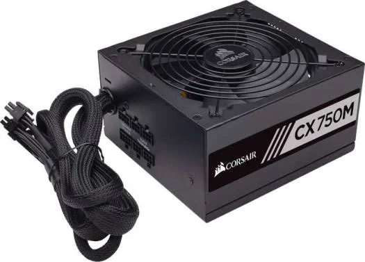 Corsair CS-CP-9020061-UK CX750M ATX 80 Plus Bronze Certified Semi Modular Power Supply Unit, 750 Watt view 3